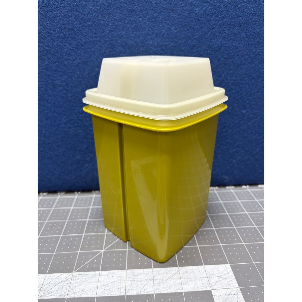 Tupperware Pickle Lifter Avocado Green 1330 3 Vintage Container Strainer Set